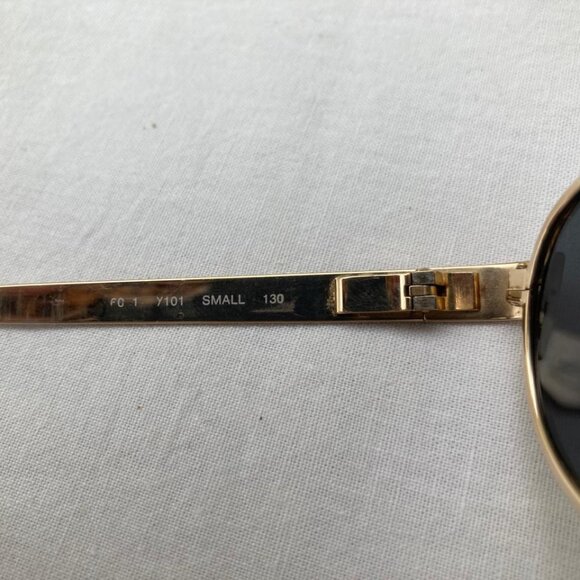 Yves Saint Laurent Women Sunglasses  y101 130 Vintage Gold Oval Frame - Picture 10 of 17